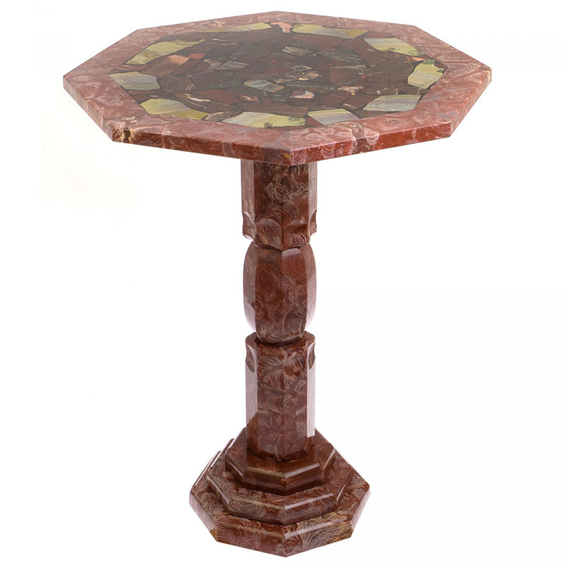 Кофейный стол из натуральных камней Лемезит и Яшма Natural Stone Tables