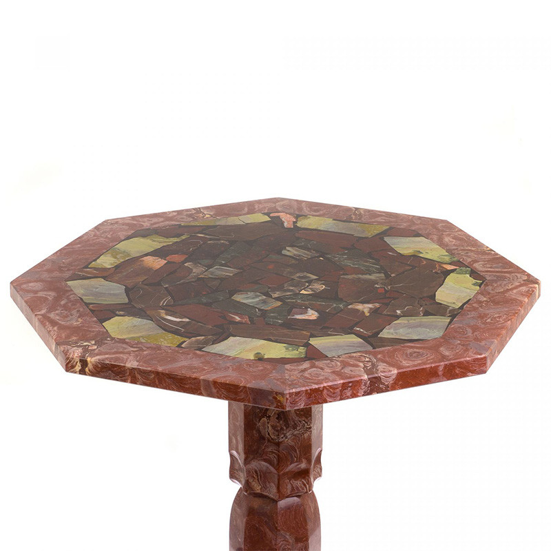 Кофейный стол из натуральных камней Лемезит и Яшма Natural Stone Tables