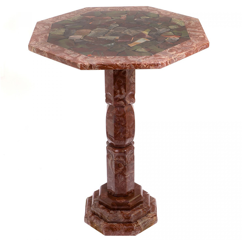 Кофейный стол из натуральных камней Лемезит и Яшма Natural Stone Tables