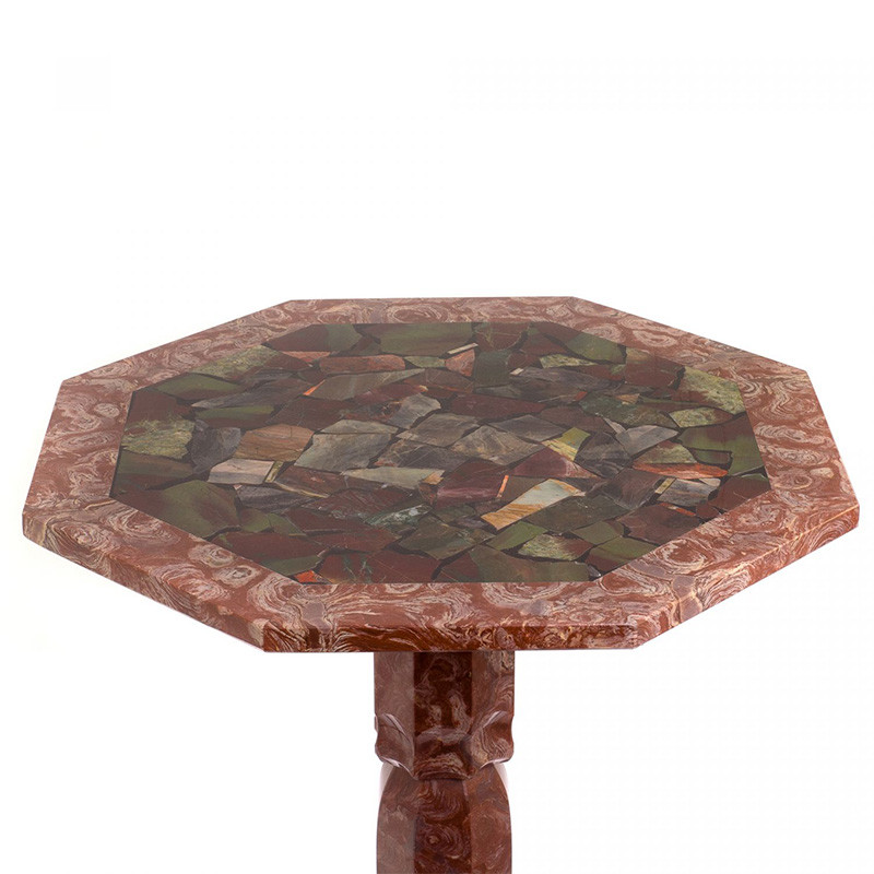 Кофейный стол из натуральных камней Лемезит и Яшма Natural Stone Tables