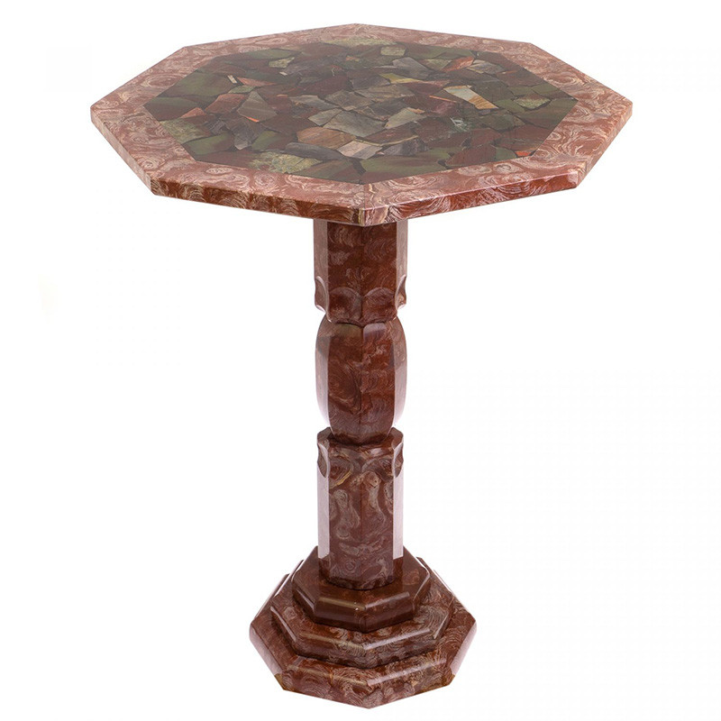 Кофейный стол из натуральных камней Лемезит и Яшма Natural Stone Tables