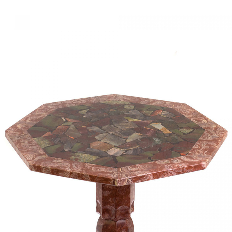 Кофейный стол из натуральных камней Лемезит и Яшма Natural Stone Tables
