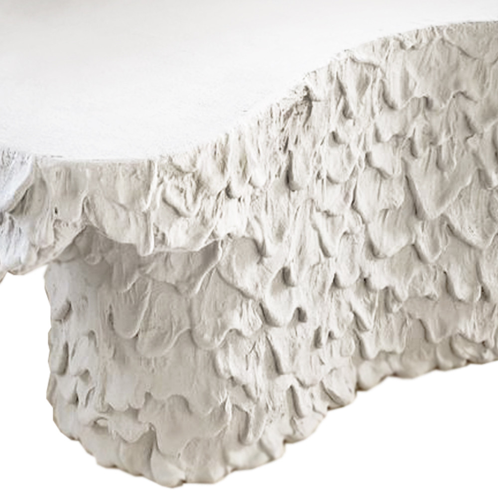 Кофейный стол природной формы Pollux White Coffee Table