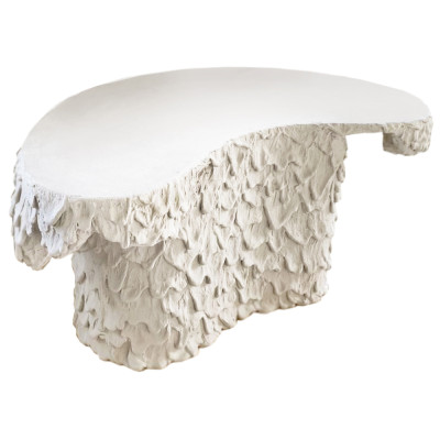 Кофейный стол природной формы Pollux White Coffee Table