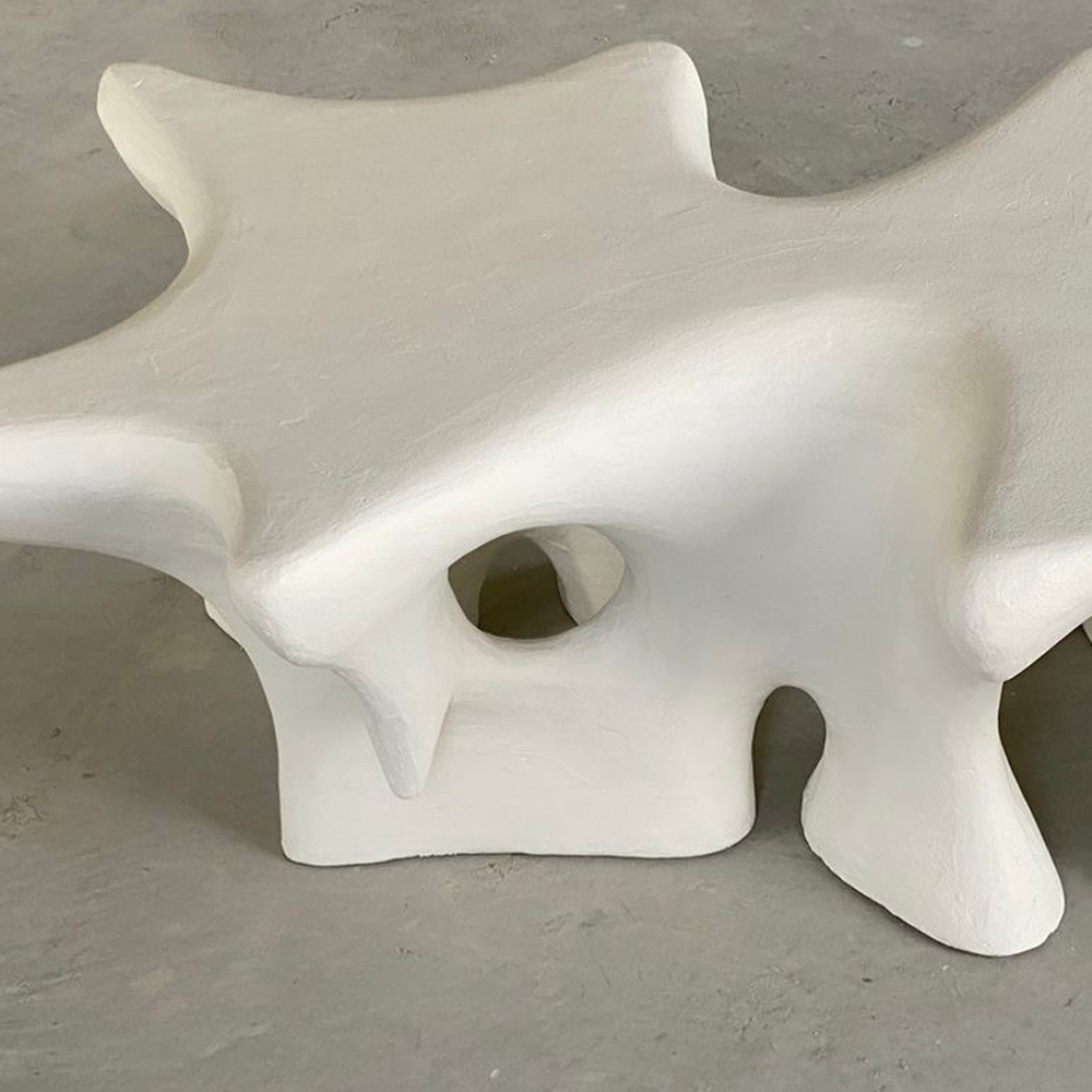 Кофейный стол природной формы Sirius White Coffee Table