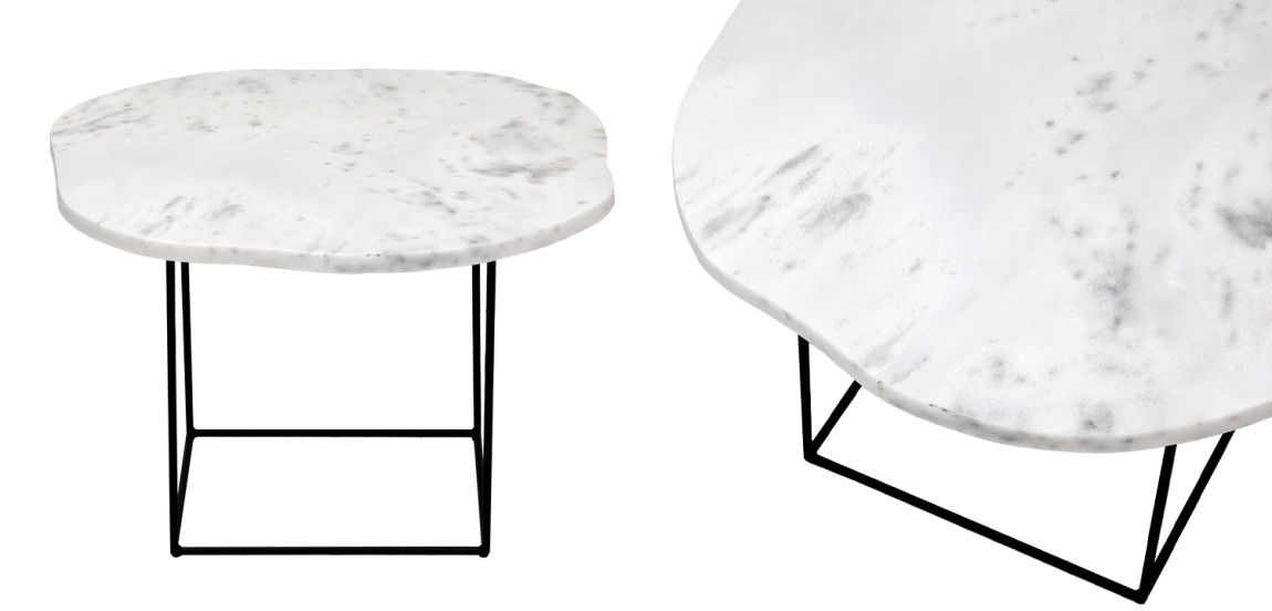 Кофейный стол с белой мраморной столешницей Gillespie Coffee Table White