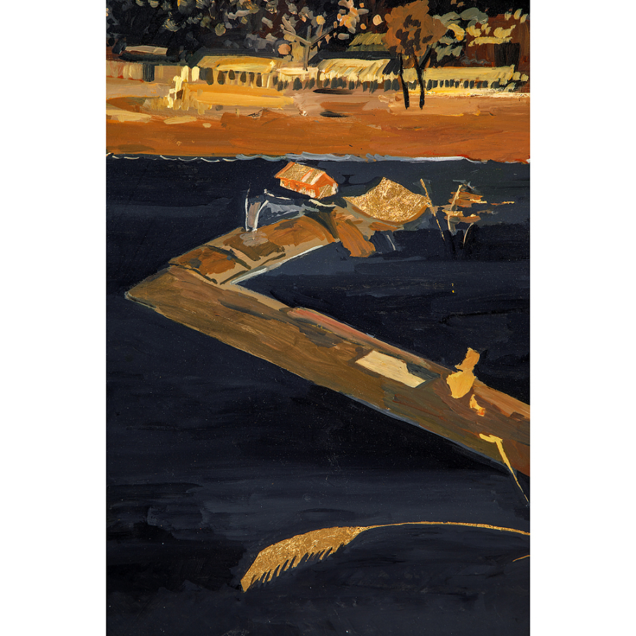 Кофейный стол с японским пейзажем Bohemia coffee table