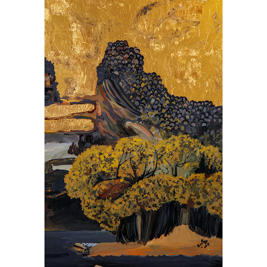 Кофейный стол с японским пейзажем Bohemia coffee table