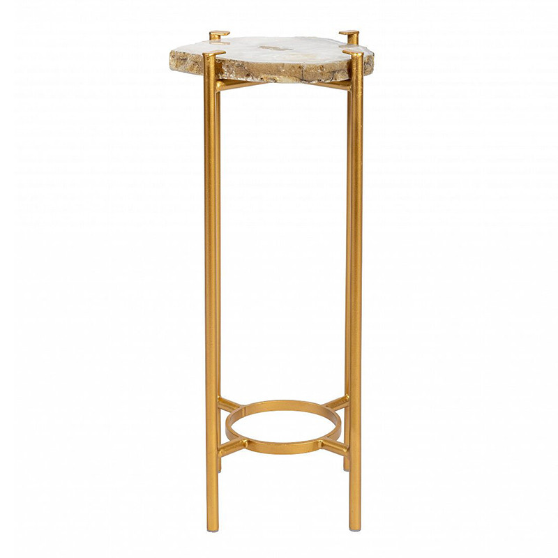 Кофейный стол со столешницей из агата Agate Design Beige