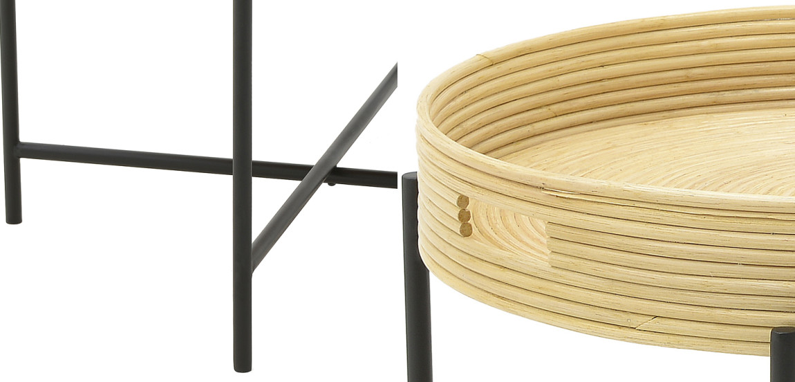 Кофейный стол-поднос Odelis Rattan Table