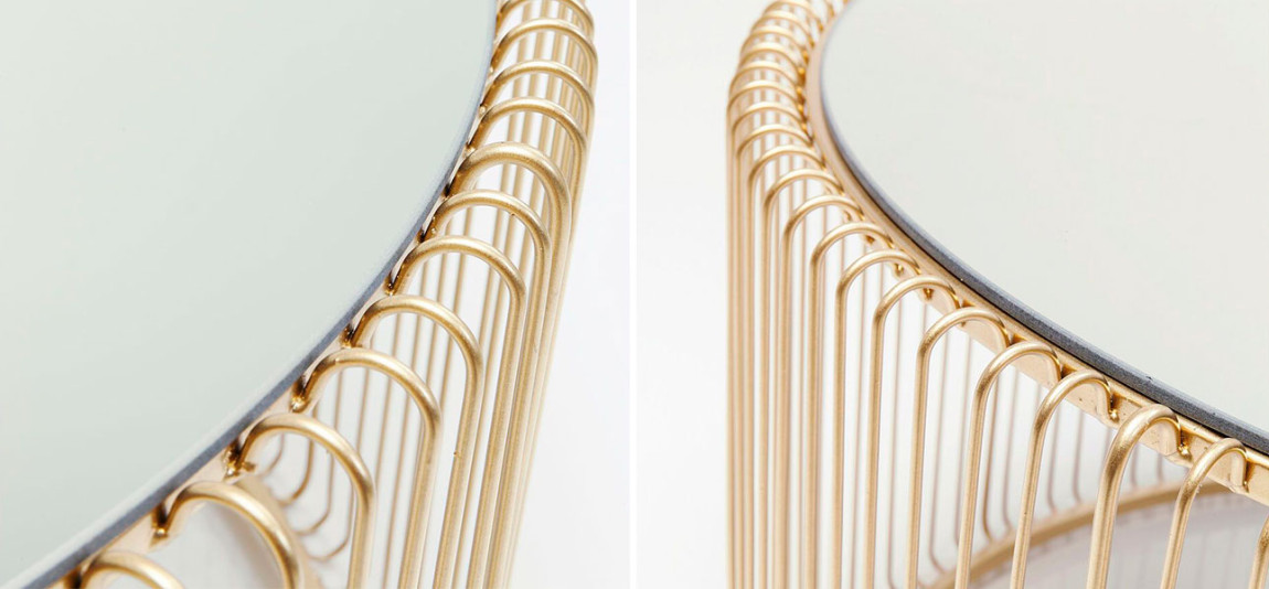 Кофейный столик золото круглый  Anthony