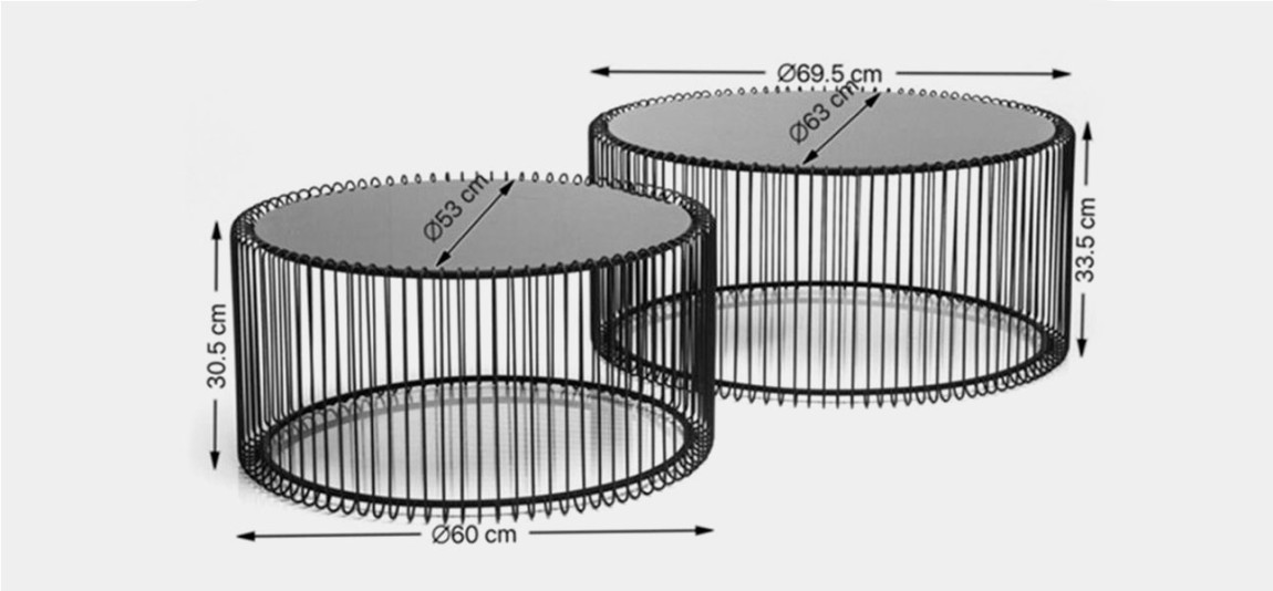 Кофейный столик круглый Дуэт Anthony