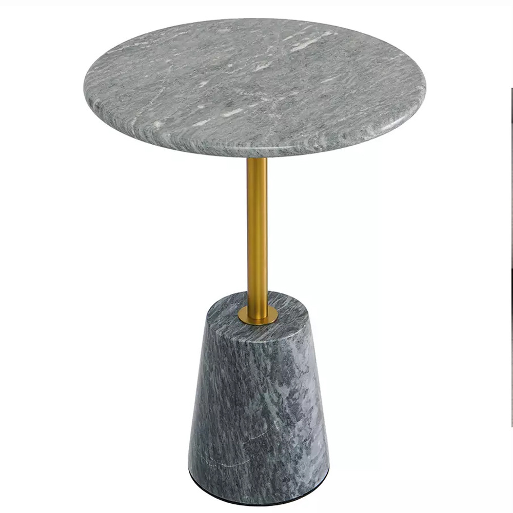 Кофейный столик круглый из мрамора серый Reliable Foundation