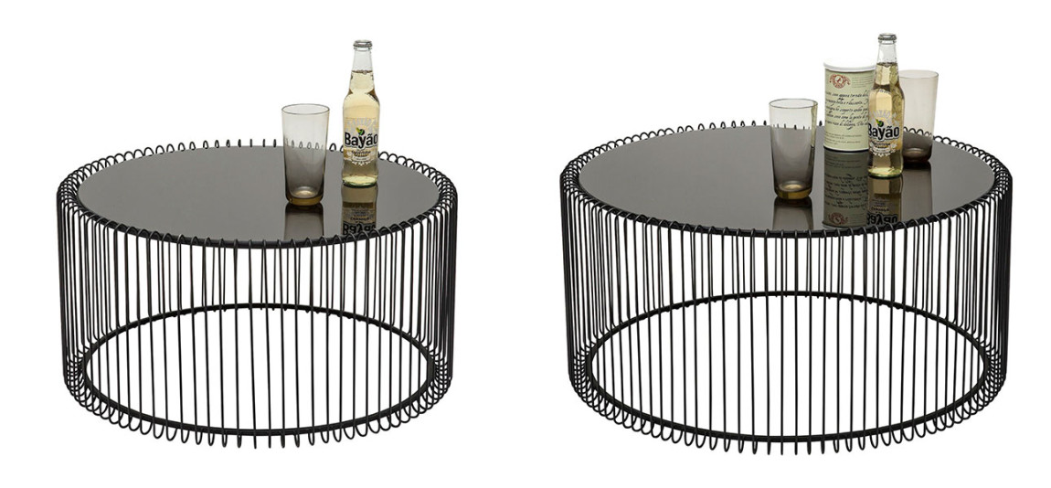 Кофейный столик круглый цвет черный Дуэт Anthony