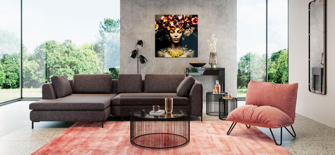 Кофейный столик круглый цвет черный Дуэт Anthony