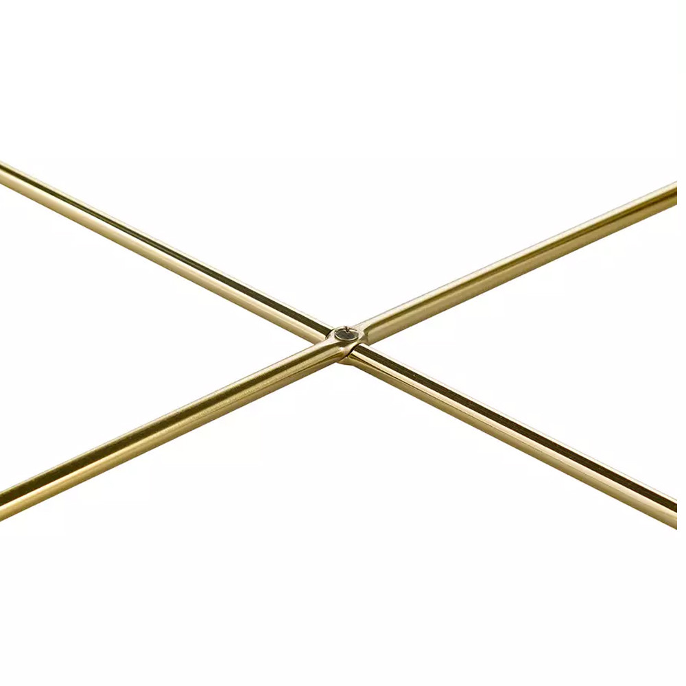 Кофейный столик овальный золотой Modern Mirror Gold Table