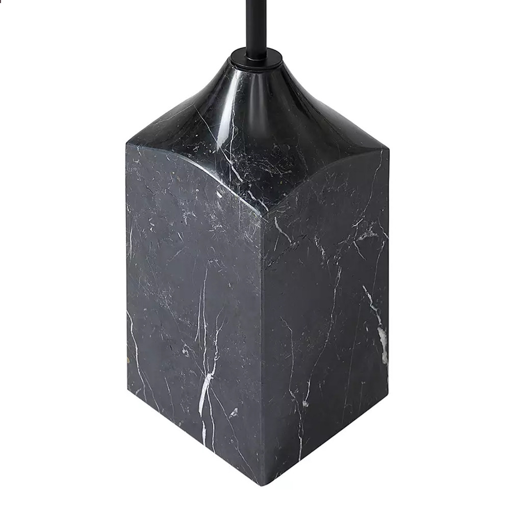 Кофейный столик с круглой столешницей и мраморным основанием Steel Reliability