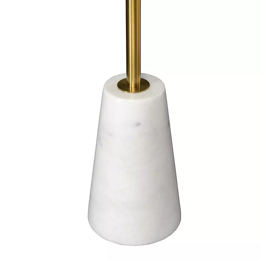 Кофейный столик с круглой столешницей на белом мраморном основании Original Foundation