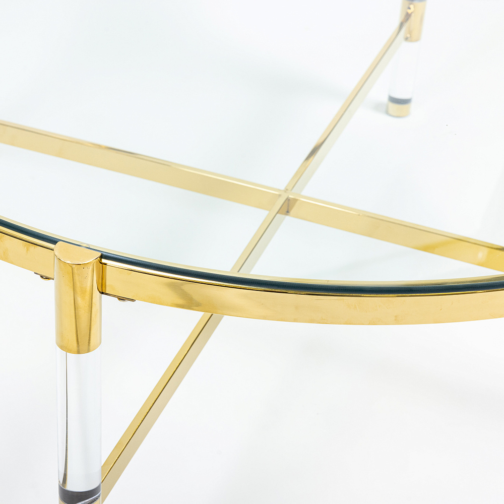 Кофейный столик со столешницей из стекла Crossy