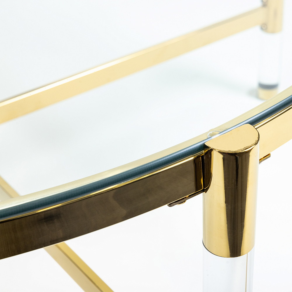 Кофейный столик со столешницей из стекла Crossy