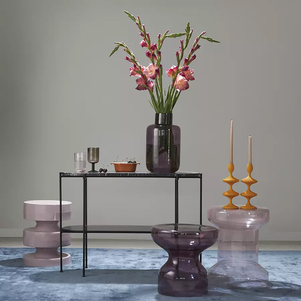 Кофейный столик стеклянный Elegant Lilac Glass Model