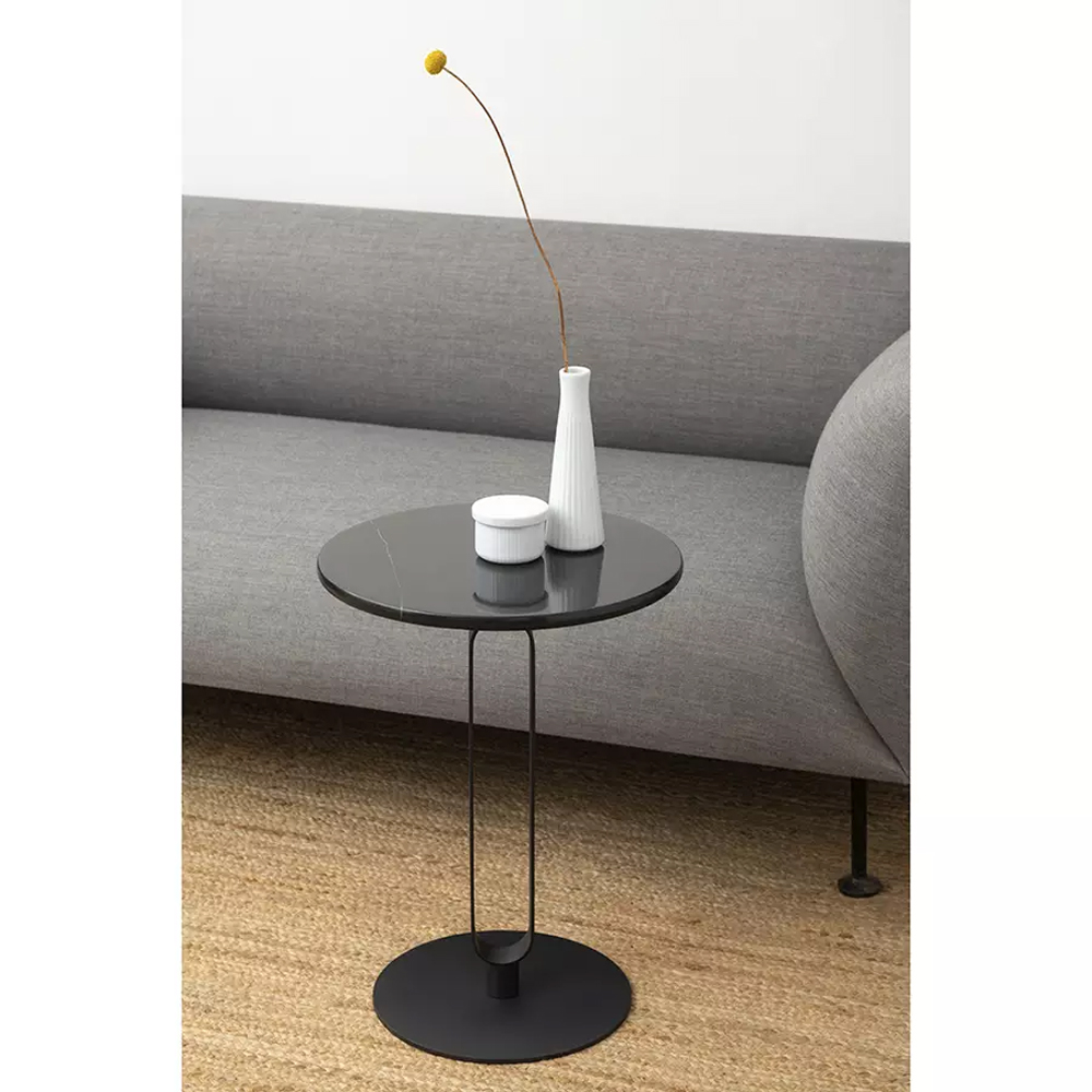 Кофейный столик черный круглый Graceful Base