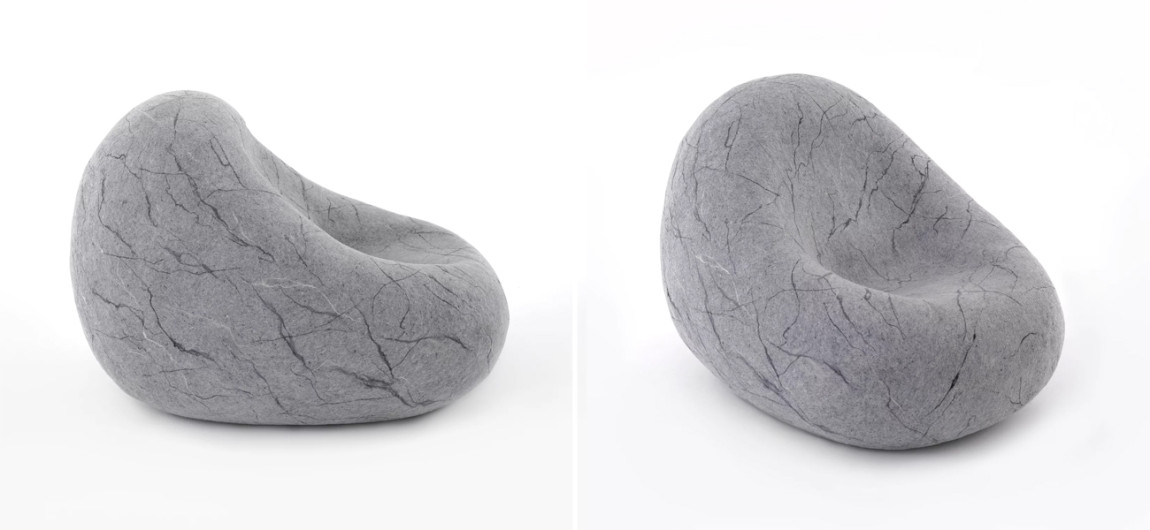 Кресло - Камень из Валяной шерсти KATSU STONE CAPSULE