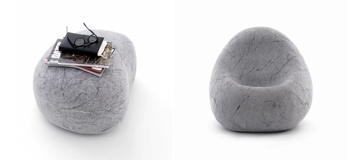 Кресло - Камень из Валяной шерсти KATSU STONE CAPSULE
