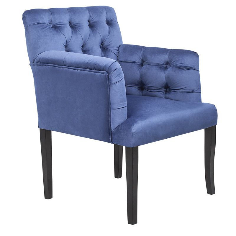 Кресло Addison Chic Armchair deep blue velour