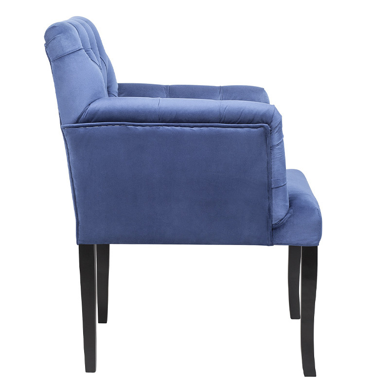 Кресло Addison Chic Armchair deep blue velour