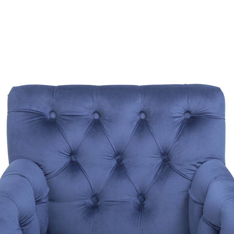 Кресло Addison Chic Armchair deep blue velour