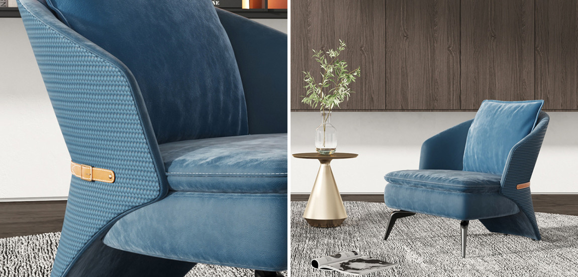 Кресло Albie Armchair Blue