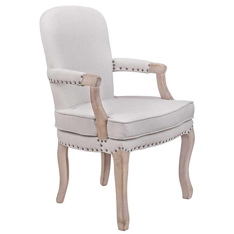 Кресло Aubrey Classical Armchair beige flax