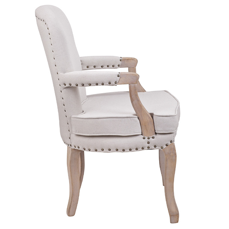 Кресло Aubrey Classical Armchair beige flax