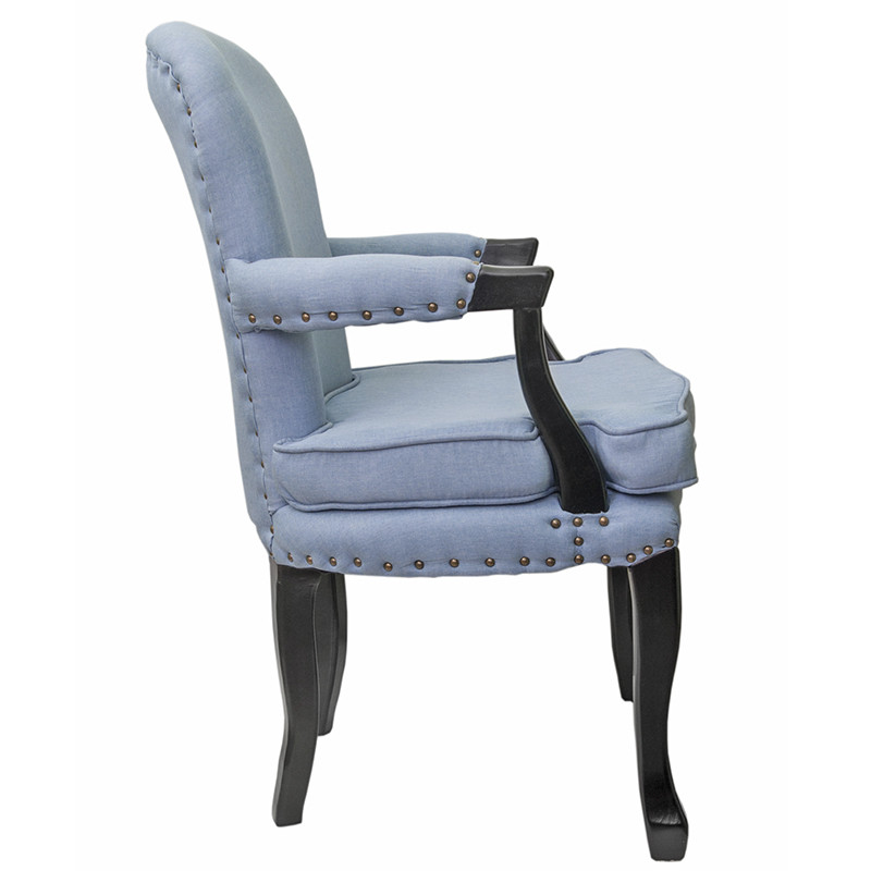 Кресло Aubrey Classical Armchair blue flax