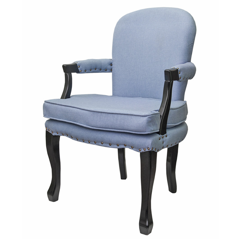 Кресло Aubrey Classical Armchair blue flax