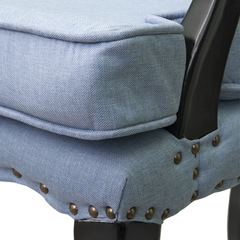 Кресло Aubrey Classical Armchair blue flax