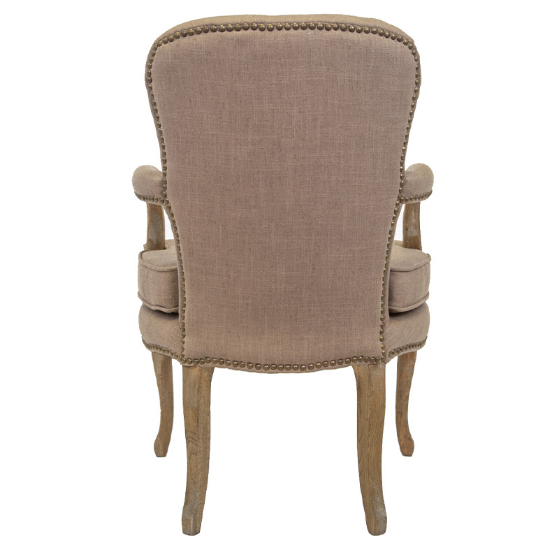 Кресло Aubrey Classical Armchair brown flax