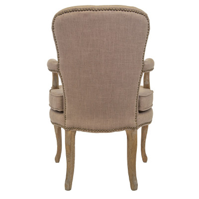 Кресло Aubrey Classical Armchair brown flax