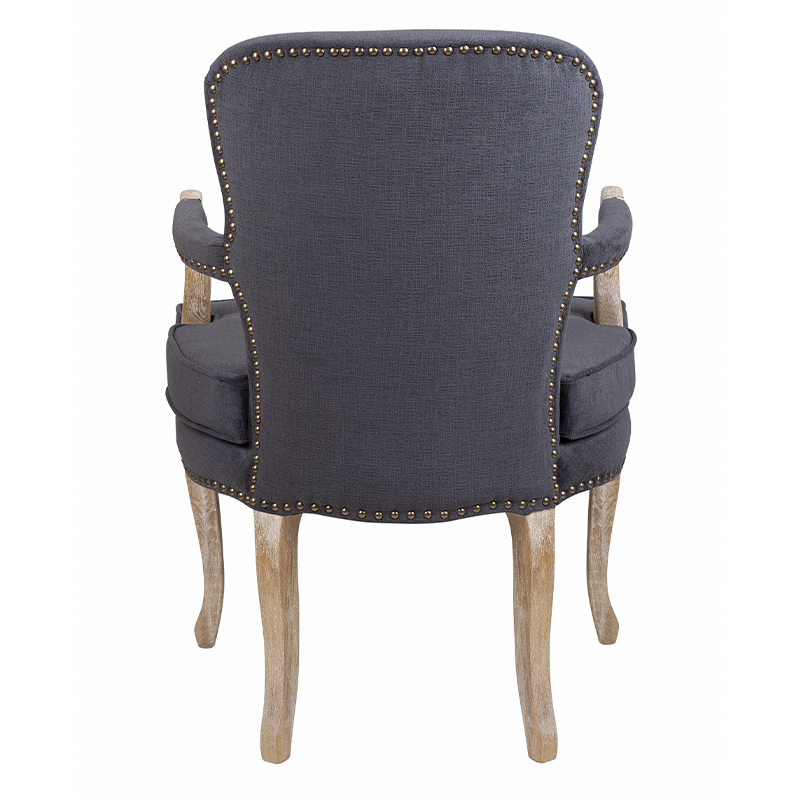Кресло Aubrey Classical Armchair dark grey velour