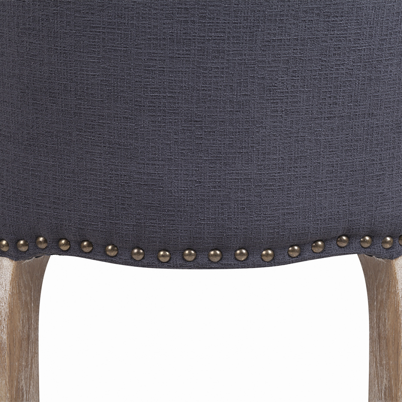 Кресло Aubrey Classical Armchair dark grey velour