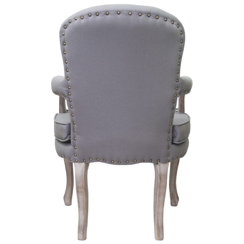 Кресло Aubrey Classical Armchair grey flax