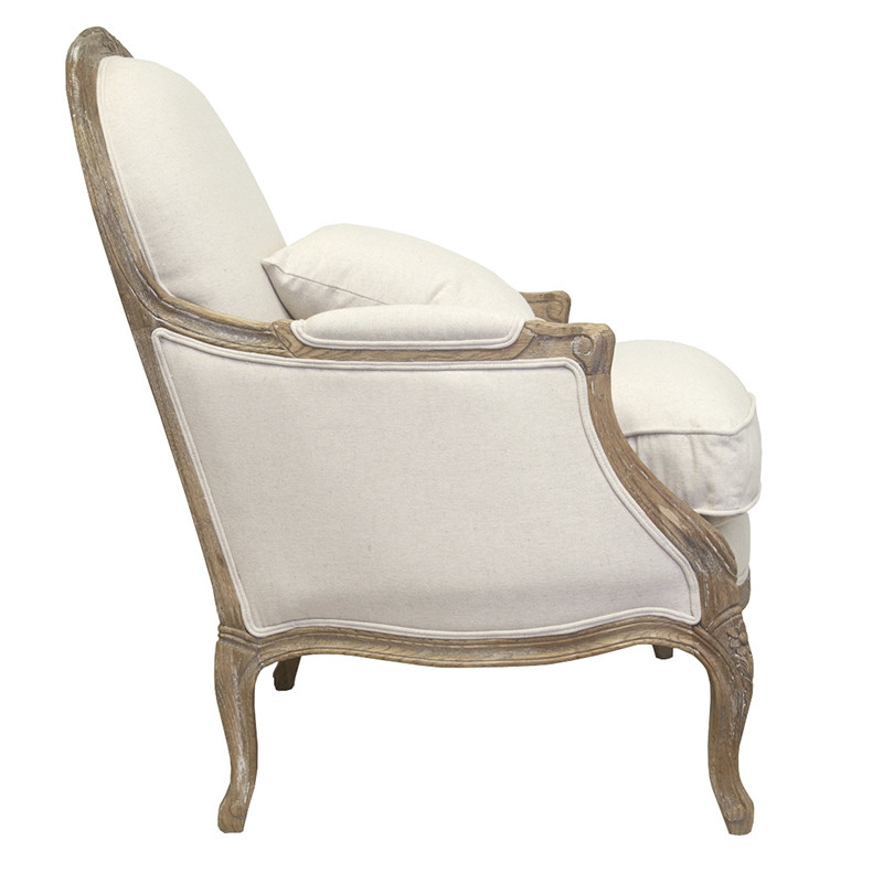 Кресло Ava Classical Armchair beige flax