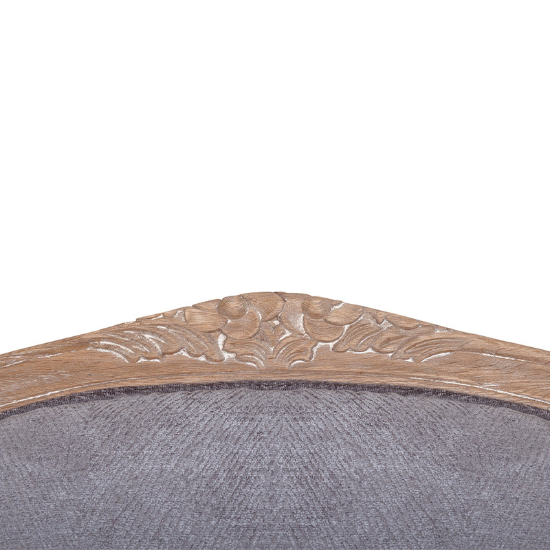 Кресло Ava Classical Armchair brown and grey velour