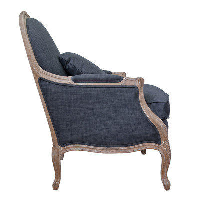 Кресло Ava Classical Armchair graphite flax