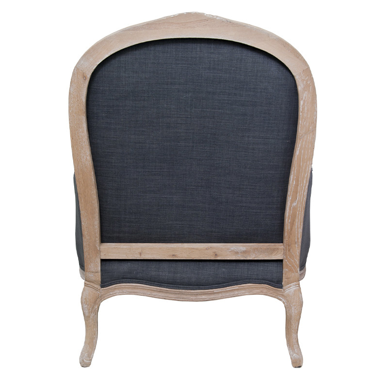 Кресло Ava Classical Armchair graphite flax