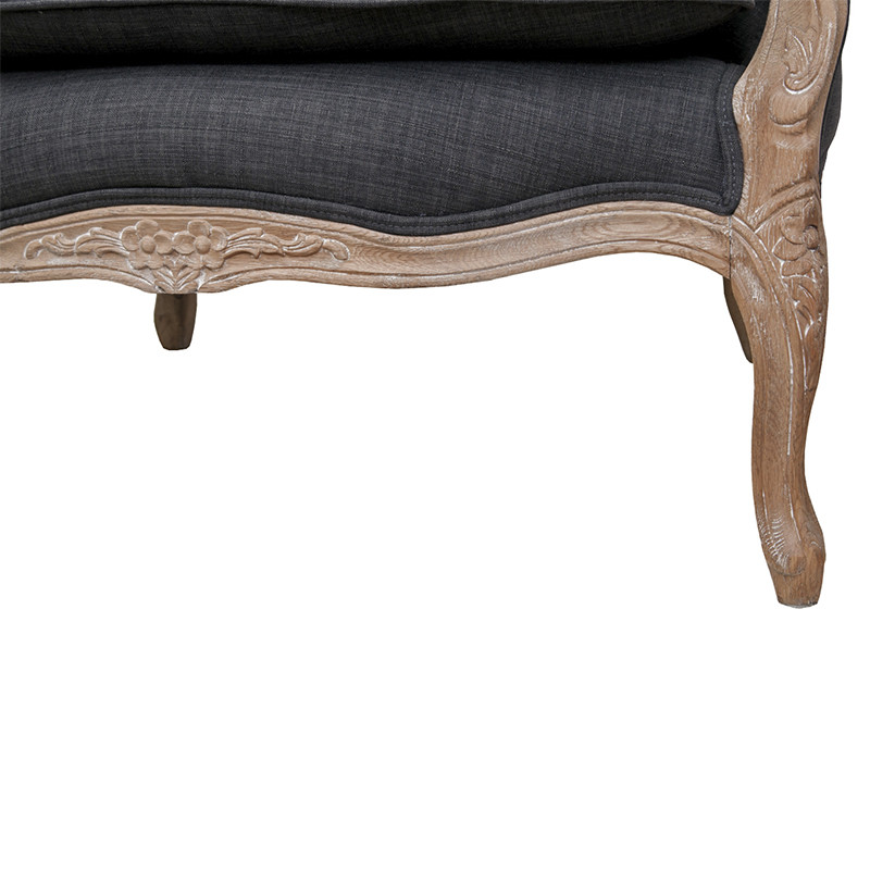 Кресло Ava Classical Armchair graphite flax
