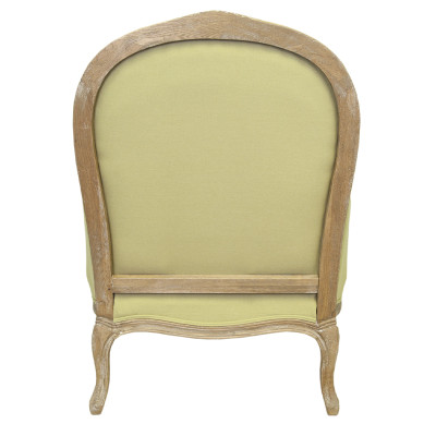 Кресло Ava Classical Armchair green striped flax
