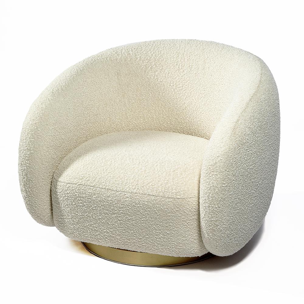 Кресло Bear Белое букле