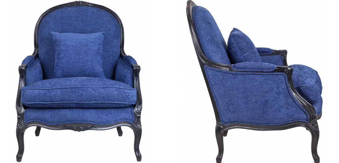 Кресло Bernard Armchair blue